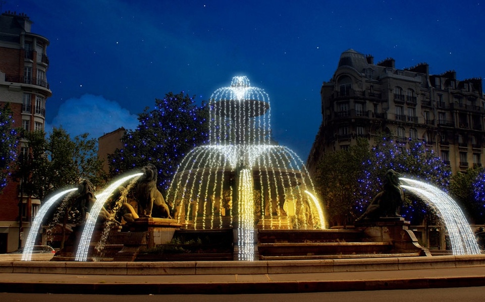Illuminations Fontaine Daumesnil - Paris